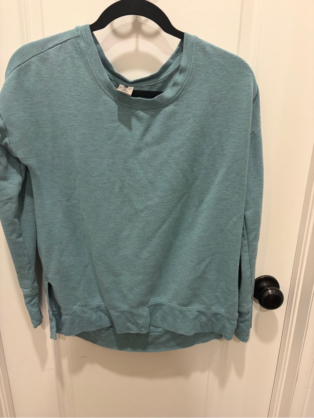 Light Teal Women's Pullover Sweater- Small / medium